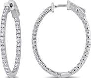 Julianna B. 1-3/4 CTW Diamond Hoop Earrings 14k Gold