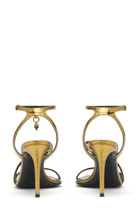 Skull Ankle Strap Sandal