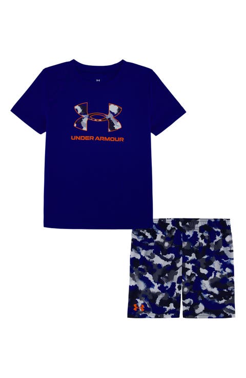 Tech Print Short Sleeve T-Shirt & Shorts Set (Baby)