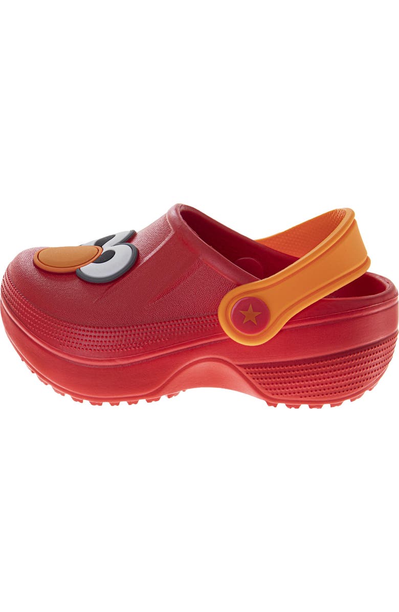 Sesame Street<sup>®</sup> Elmo Character Clogs, Alternate, color, Red