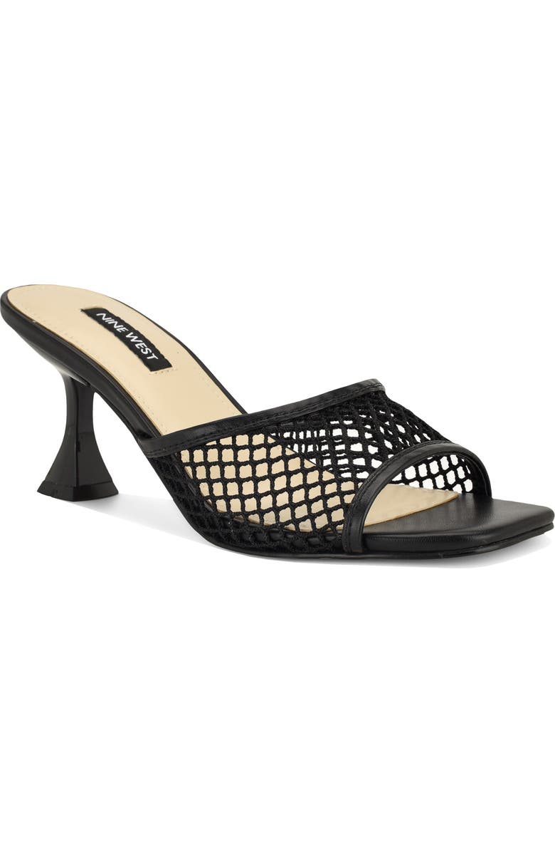 Nine West Cabana Slide Sandal, Main, color, Black