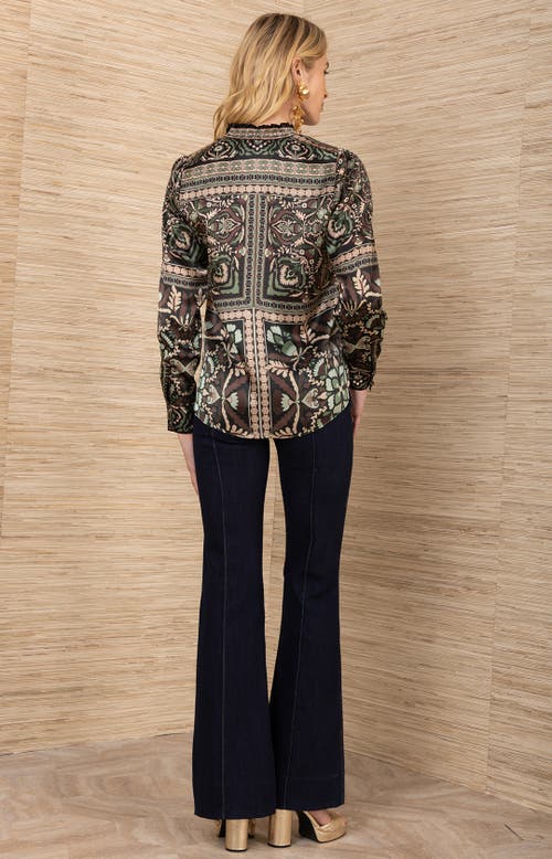Hale Bob Etta Silk Top In Black