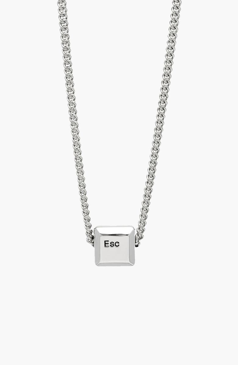 YOJ Esc Necklace In Silver, Main, color, Silver