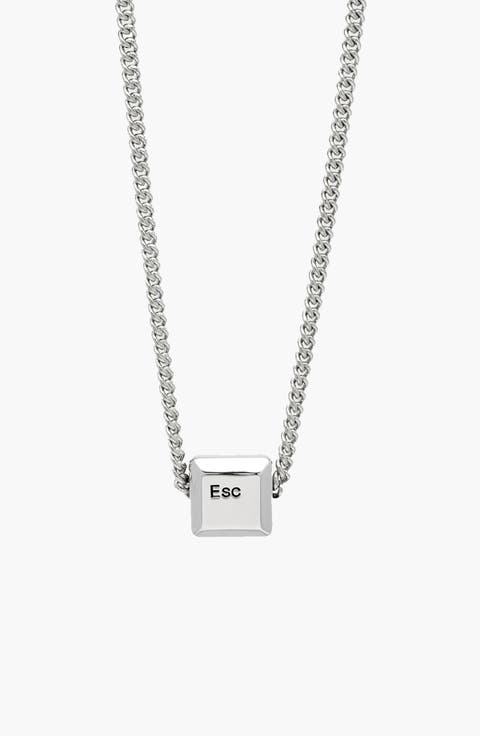 Esc Necklace In Silver