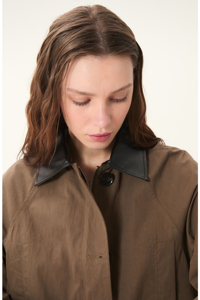 Montecarlo Cotton Blend Barn Jacket, Alternate, color, CHOCOLATE
