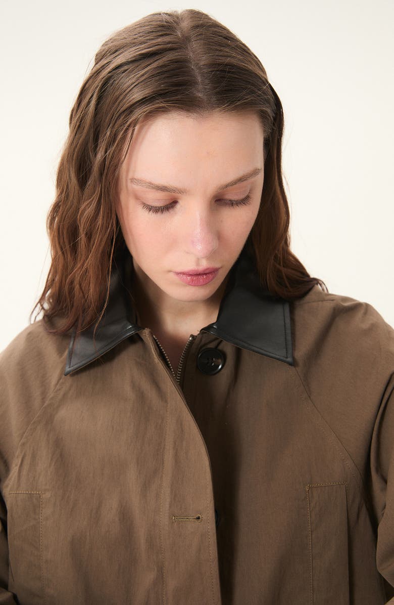 DELUC Montecarlo Cotton Blend Barn Jacket, Alternate, color, Chocolate