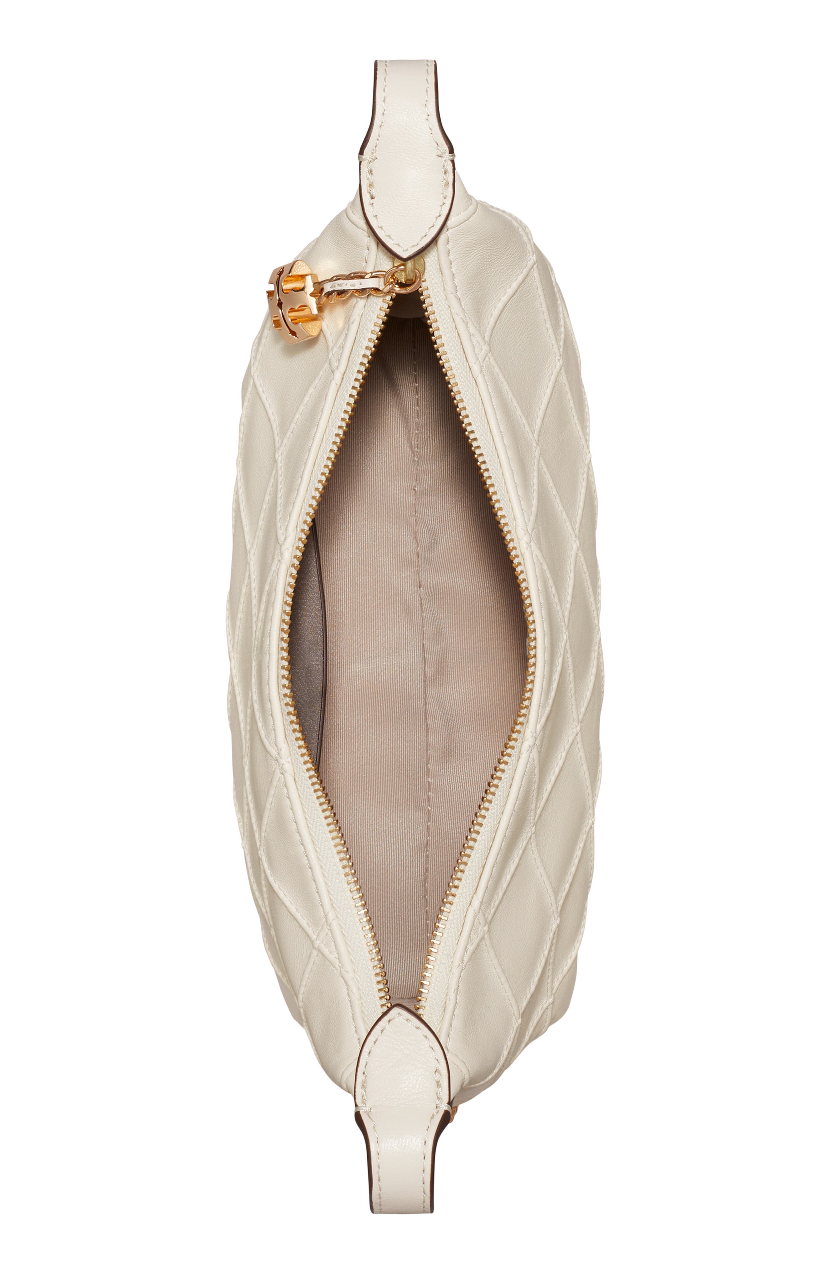 Fleming Pochette Quilted Leather Shoulder Bag, Alternate, color, LIGHT CREAM
