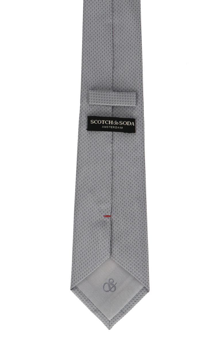 Solid Neat Tie, Alternate, color, SILVER GREY