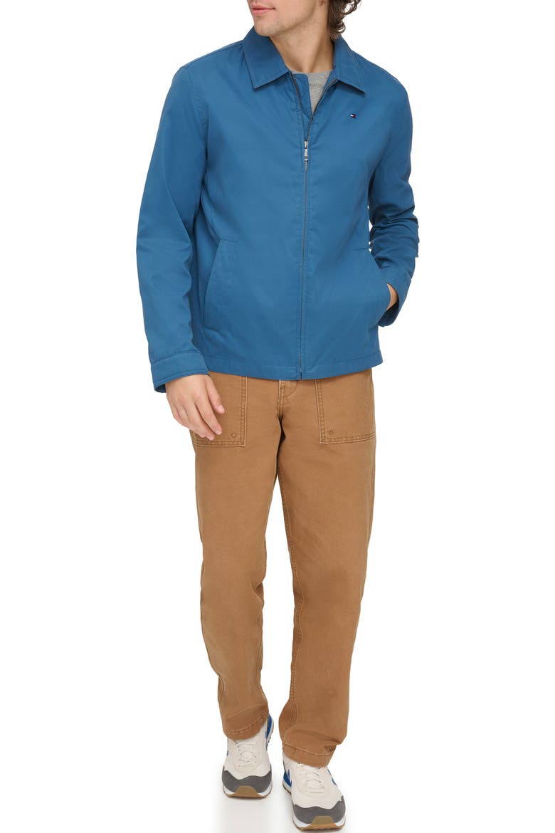 Microtwill Golf Jacket, Alternate, color, MEDIUM BLUE