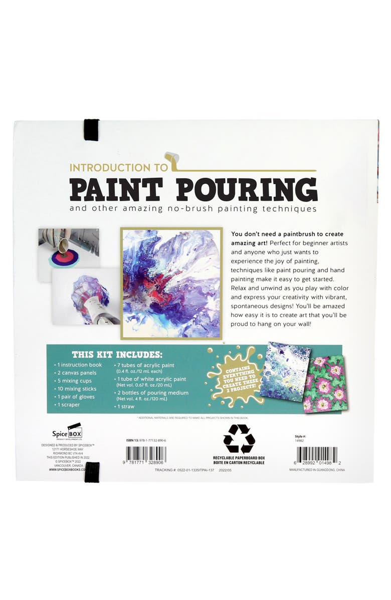 Introduction To Paint Pouring Kit, Alternate, color, Multicolored