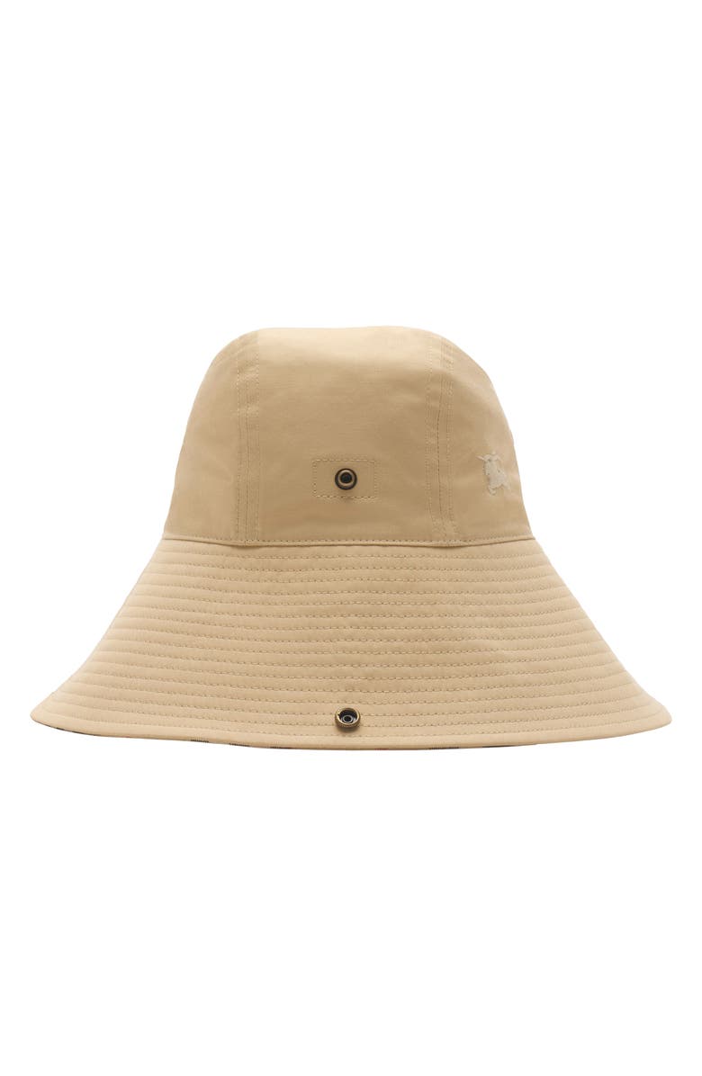 Burberry All Weather Gabardine Bucket Hat, Main, color, Flax