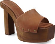 ZIGI Cassidey Leather Platform Slide Sandal