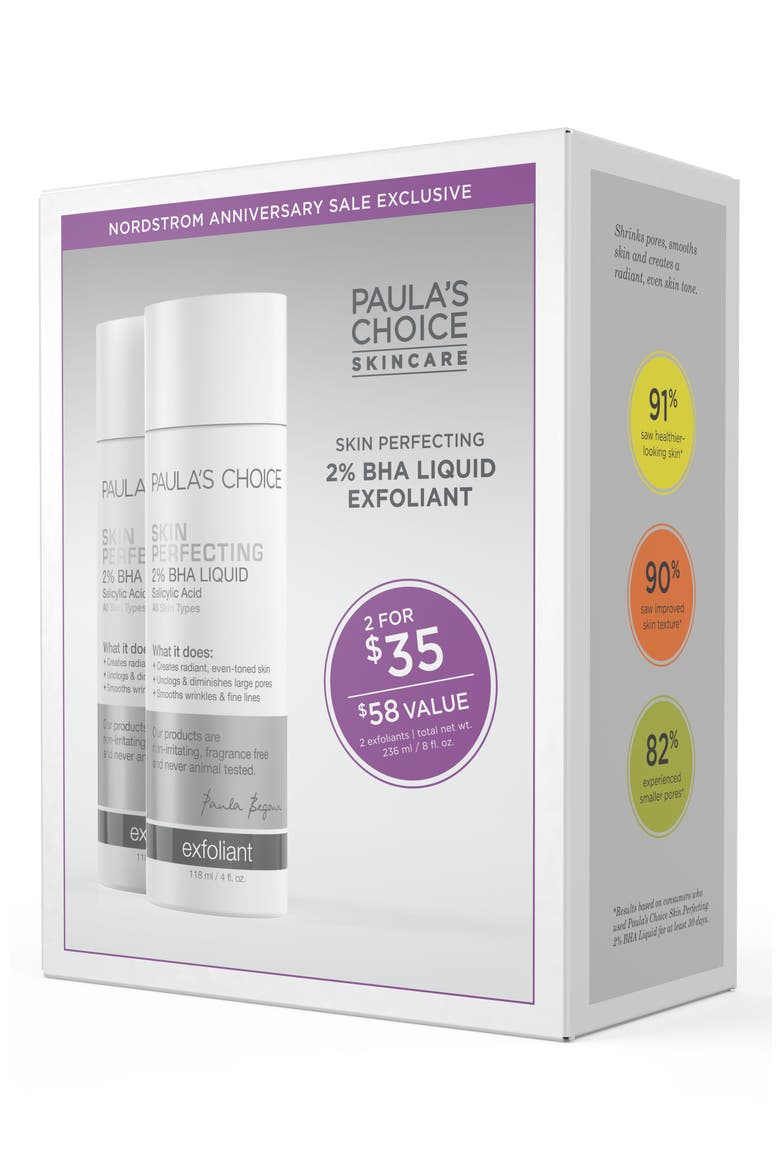 Skin Perfecting 2% BHA Liquid Exfoliant Duo, Alternate, color, NO COLOR