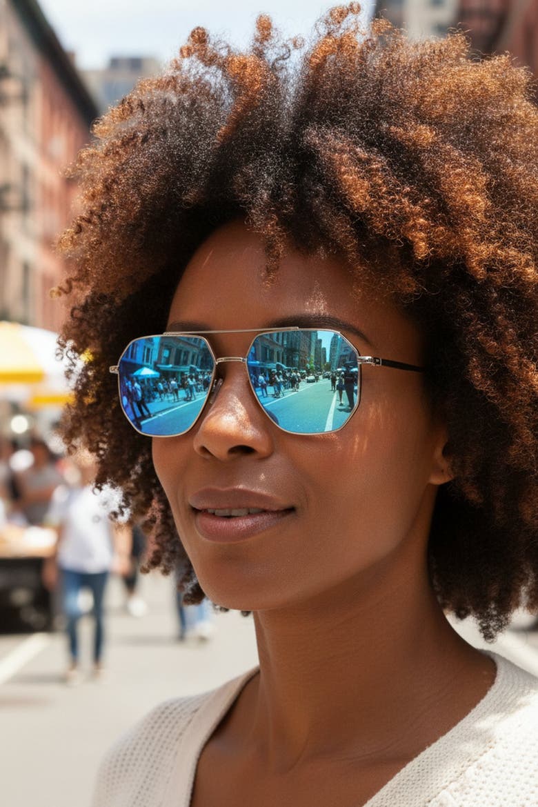 Zanzibar 59mm Aviator Sunglasses, Alternate, color, Blue