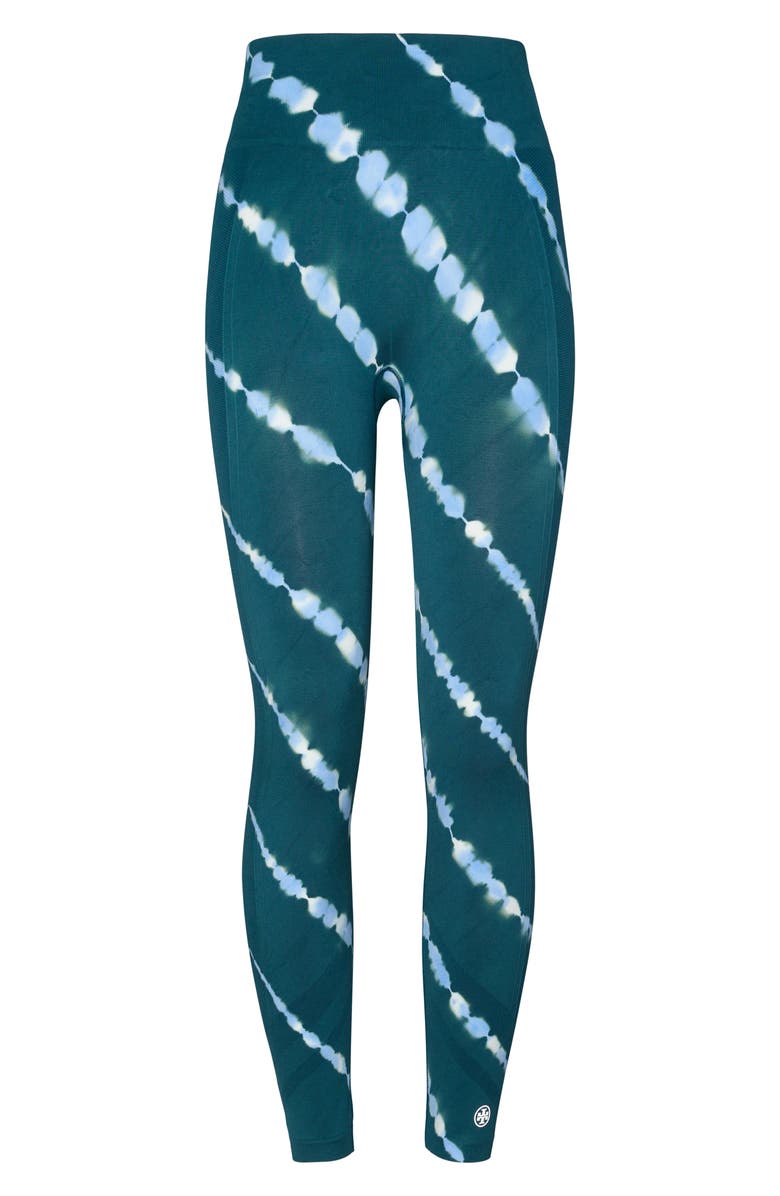 Tory Sport by Tory Burch Tie-Dye Seamless 7/8 Ankle Leggings, Main, color,