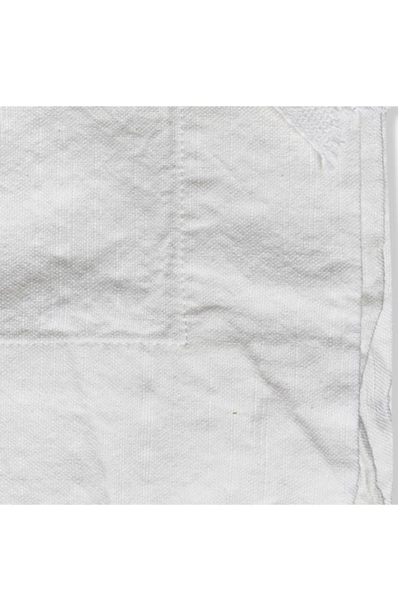 tag Threads Slub White Cotton Placemat - Machine Washable, Alternate, color, White