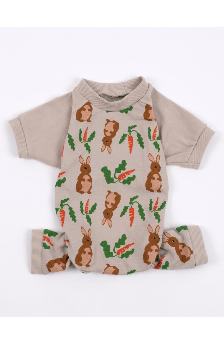 Leveret Dog Cotton Easter Matching Family Holiday Pajamas, Bunny Prints, Alternate, color, Rabbit