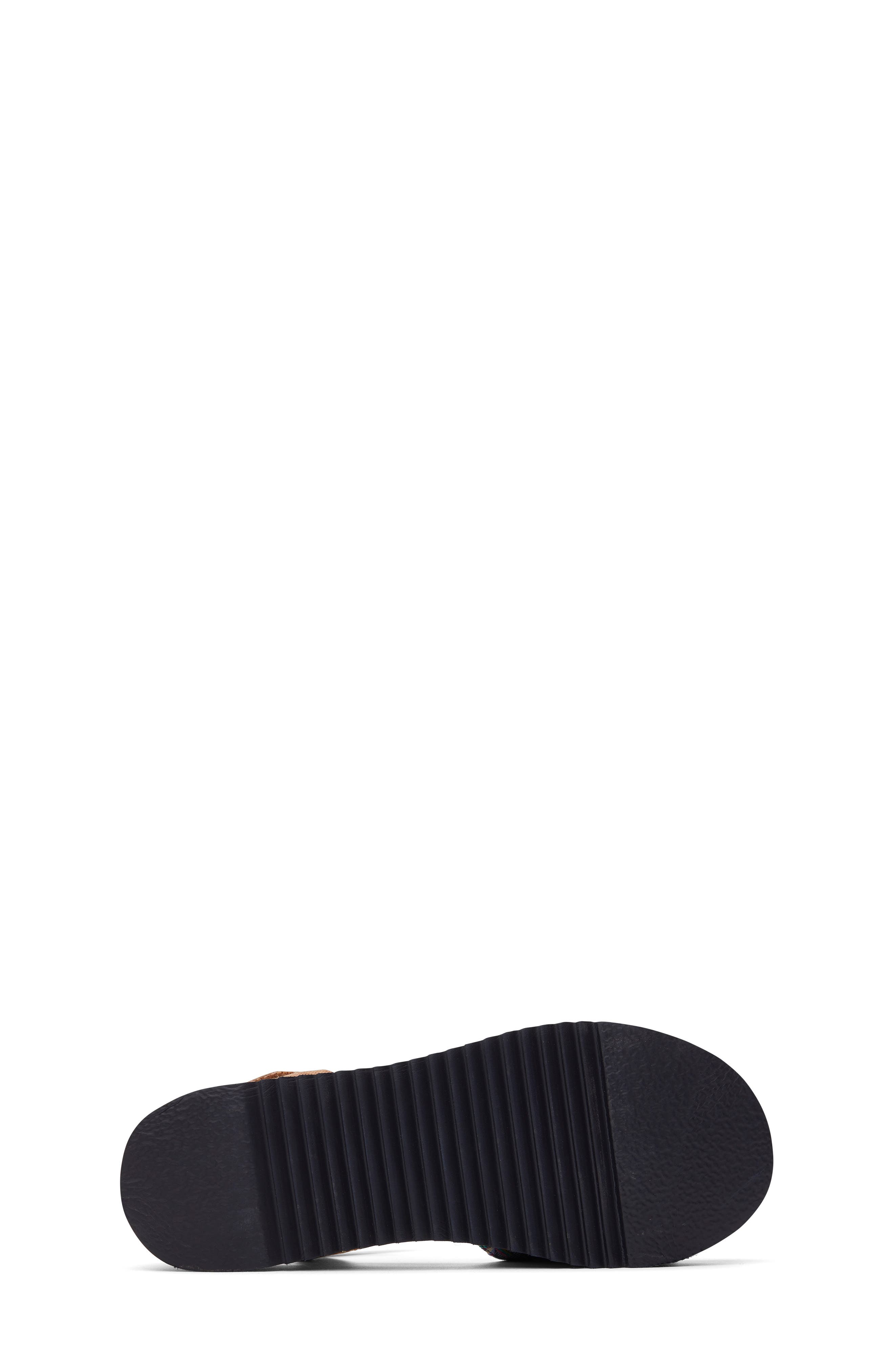 Kids' Diana Ankle Strap Espadrille Platform Wedge Sandal, Alternate, color, NAVY