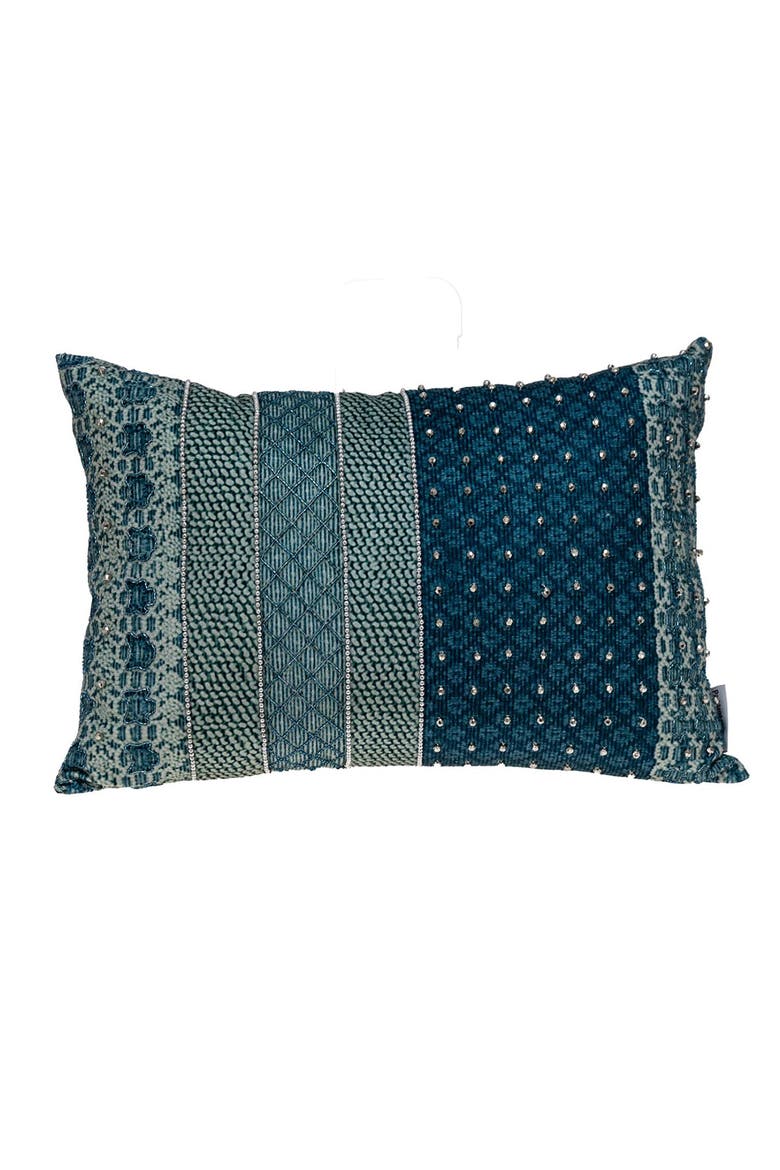 Petunia Tapestry Throw Pillow, Main, color, GREEN