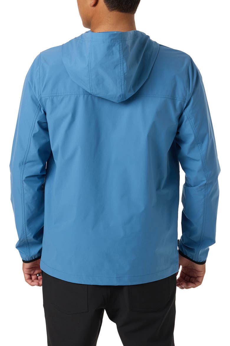 TRVLR Hooded Water Repellent Jacket, Alternate, color, CAPTAINS BLUE