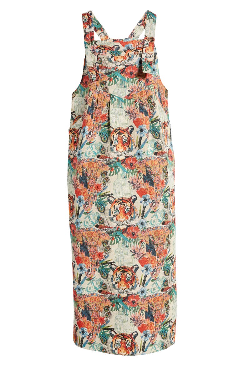 Tiger Jacquard Pinafore, Alternate, color, TIGER