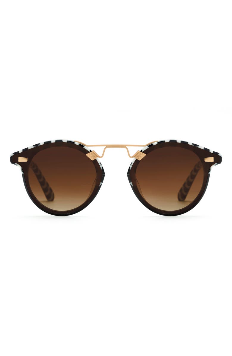 KREWE St. Louis 62.5mm Gradient Oversize Round Sunglasses, Main, color, 