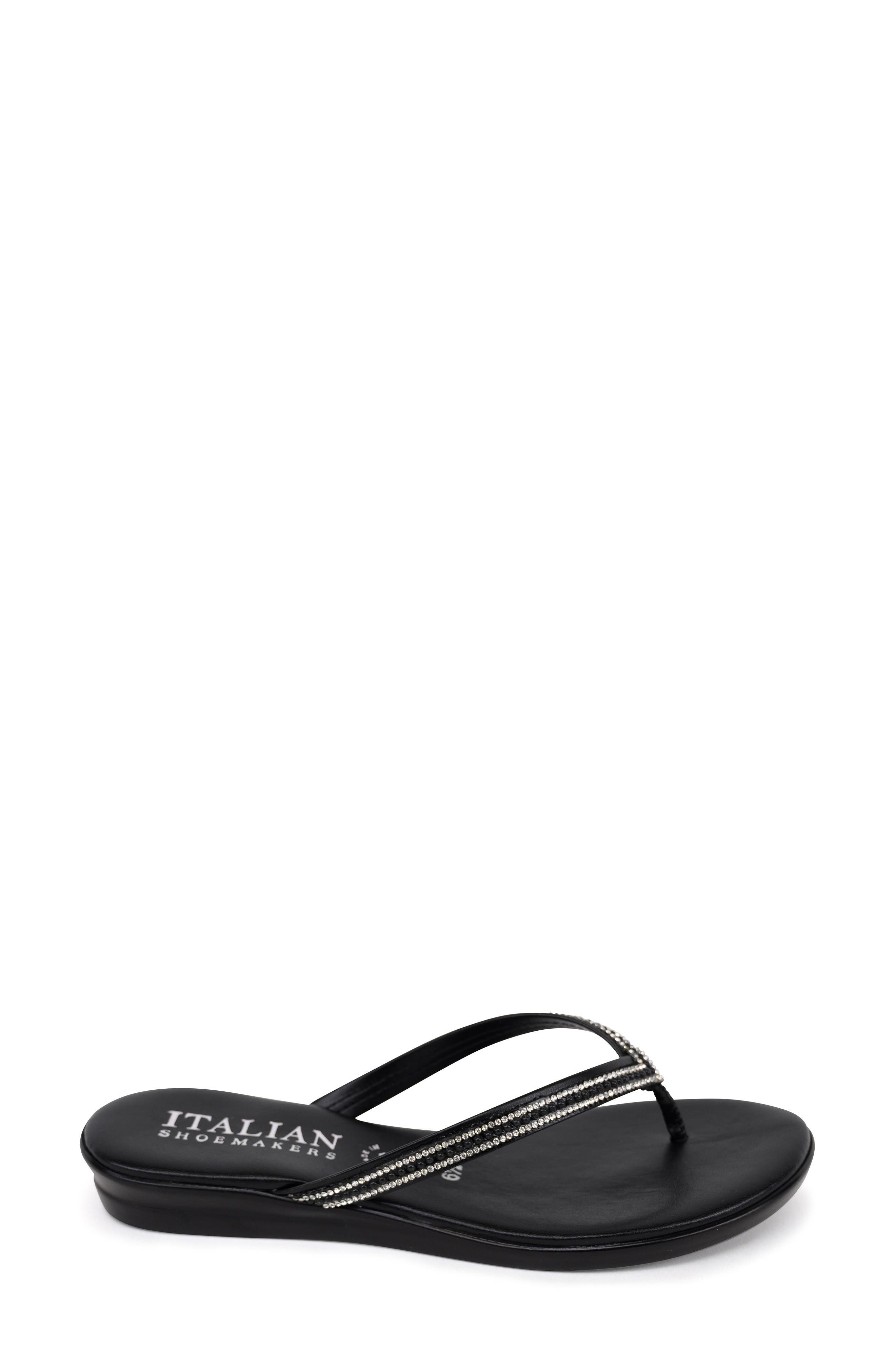 ITALIAN SHOEMAKERS Minley Rhinestone Flip Flop (Women) | Nordstromrack