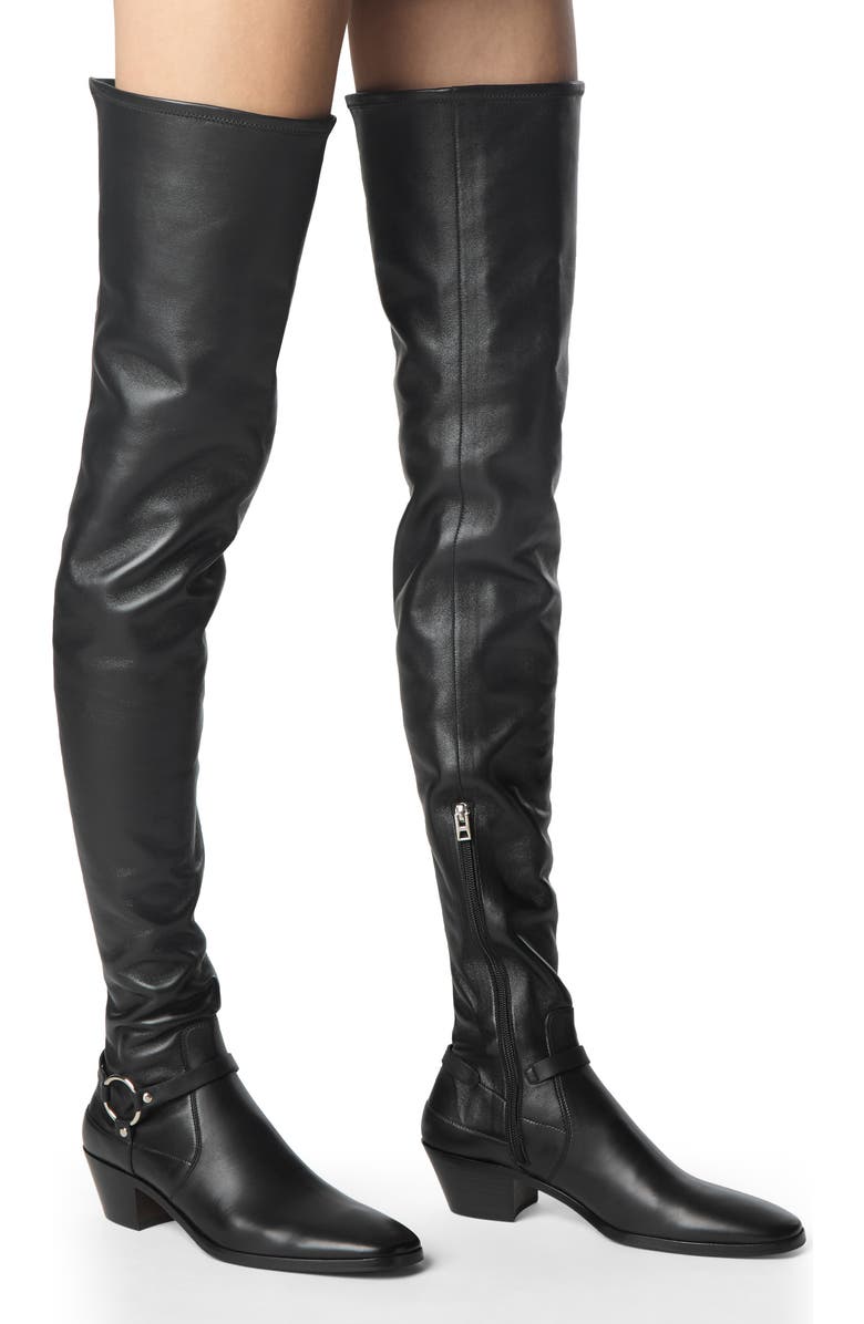 TOM FORD Clint Over the Knee Harness Boot, Alternate, color, Black