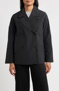 Eileen Fisher Organic Cotton Blend Crop Trench Coat