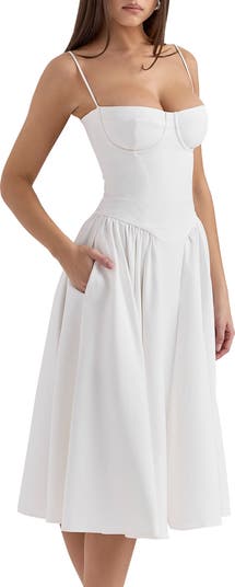Samaria Corset Fit & Flare Dress