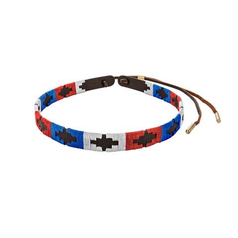 Pampa Leather Hat Band - Diamond Pattern