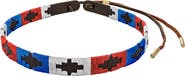 pampeano Leather Hat Band - Block Pattern