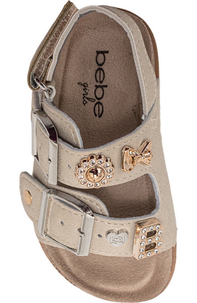 bebe Poppy Footbed Sandal, Alternate, color, Tan