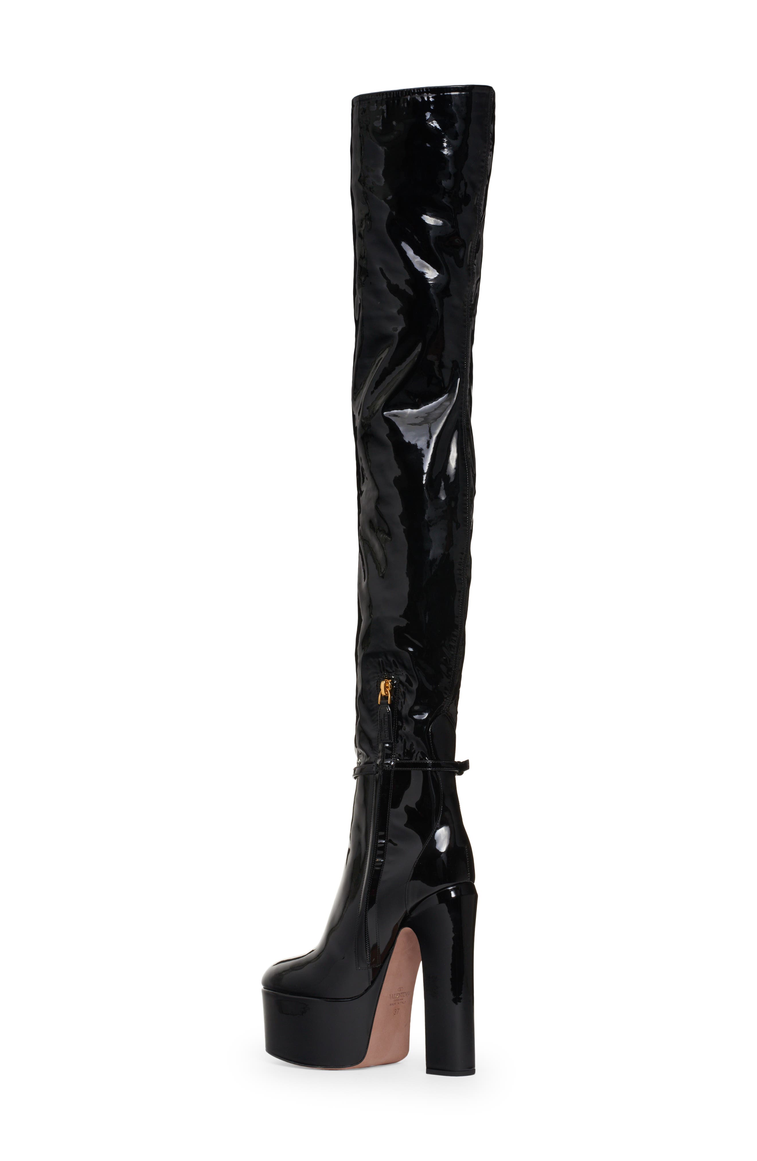 Valentino Garavani Thigh High Platform Boot, Alternate, color, 