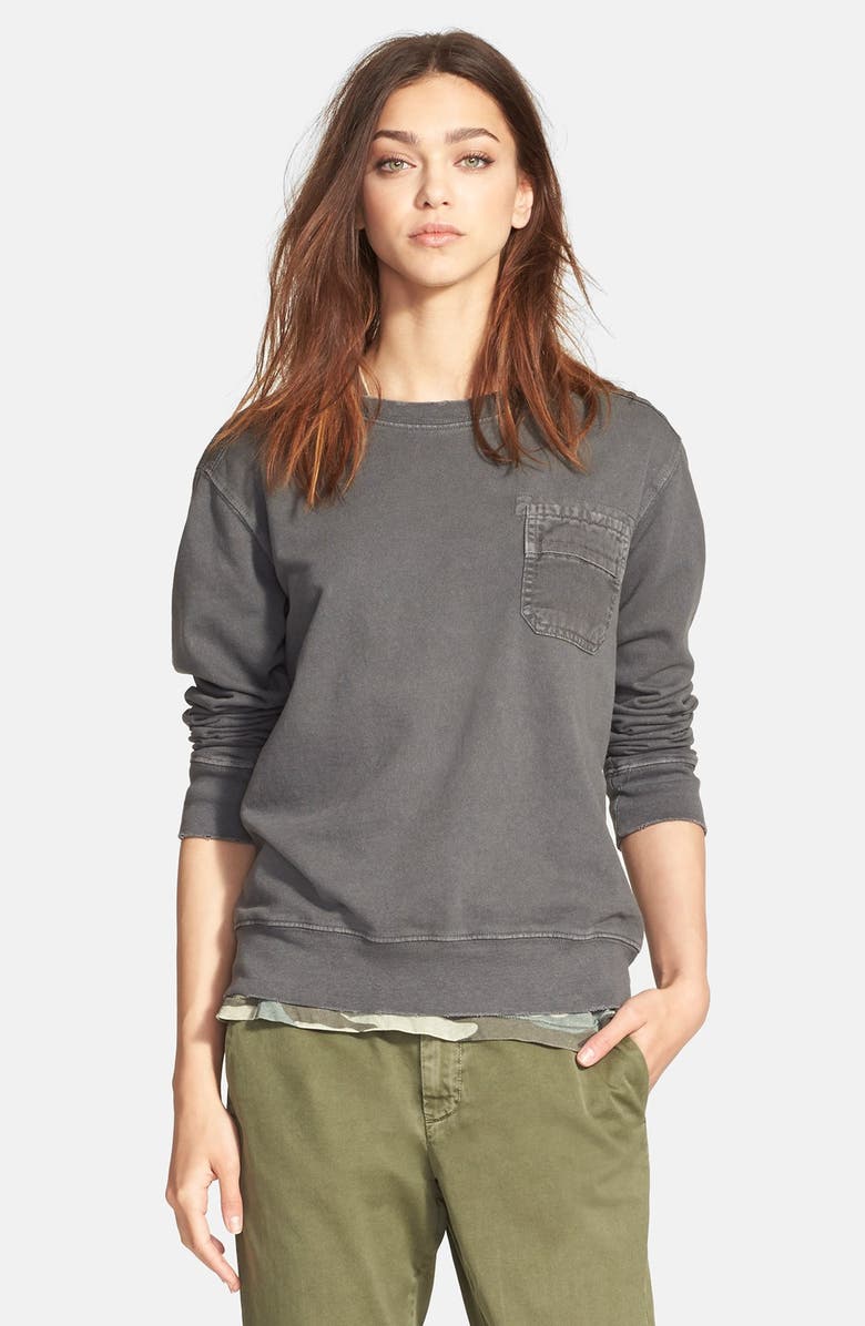 Current/Elliott 'The V-Neck' Camo Print Tee, Alternate, color,