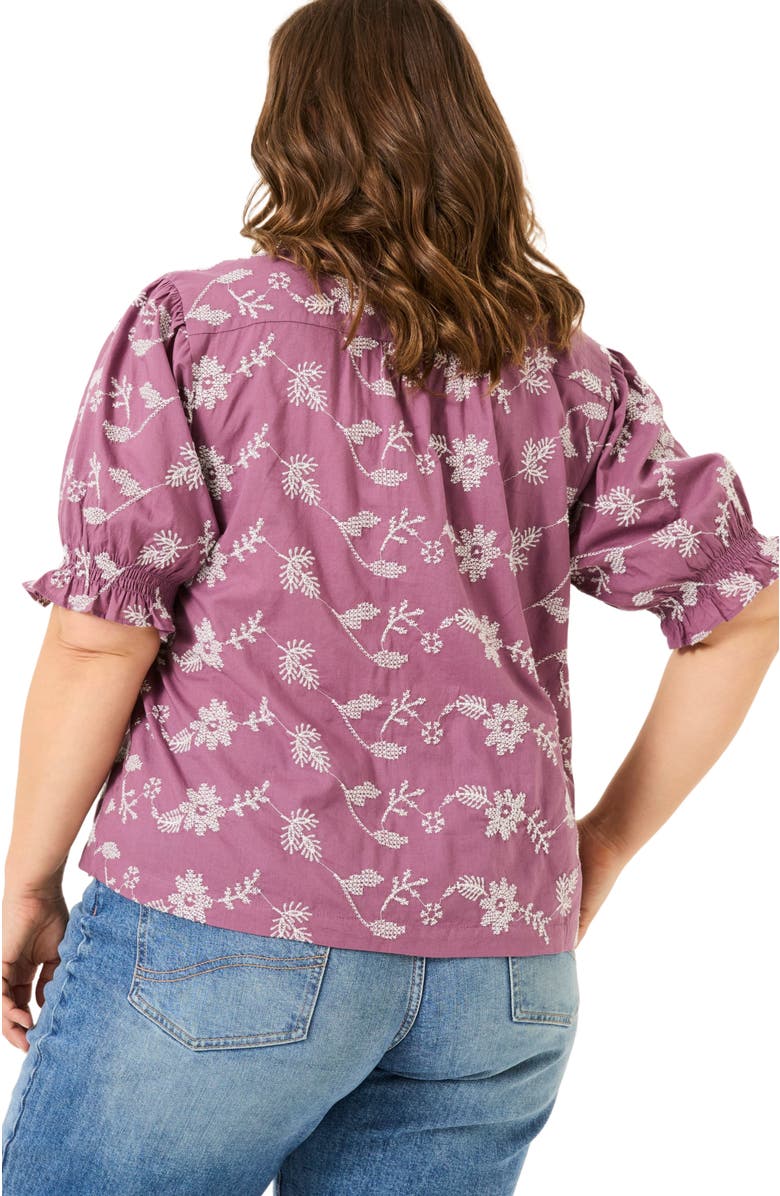 FatFace Plus Size Kat Embroidered Shirt, Alternate, color, 