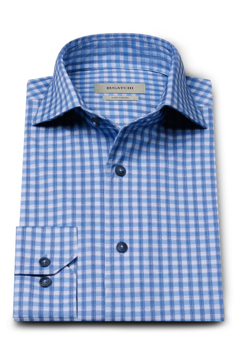 Devon OoohCotton® Tech Check Long Sleeve Shirt, Alternate, color, CLASSIC BLUE