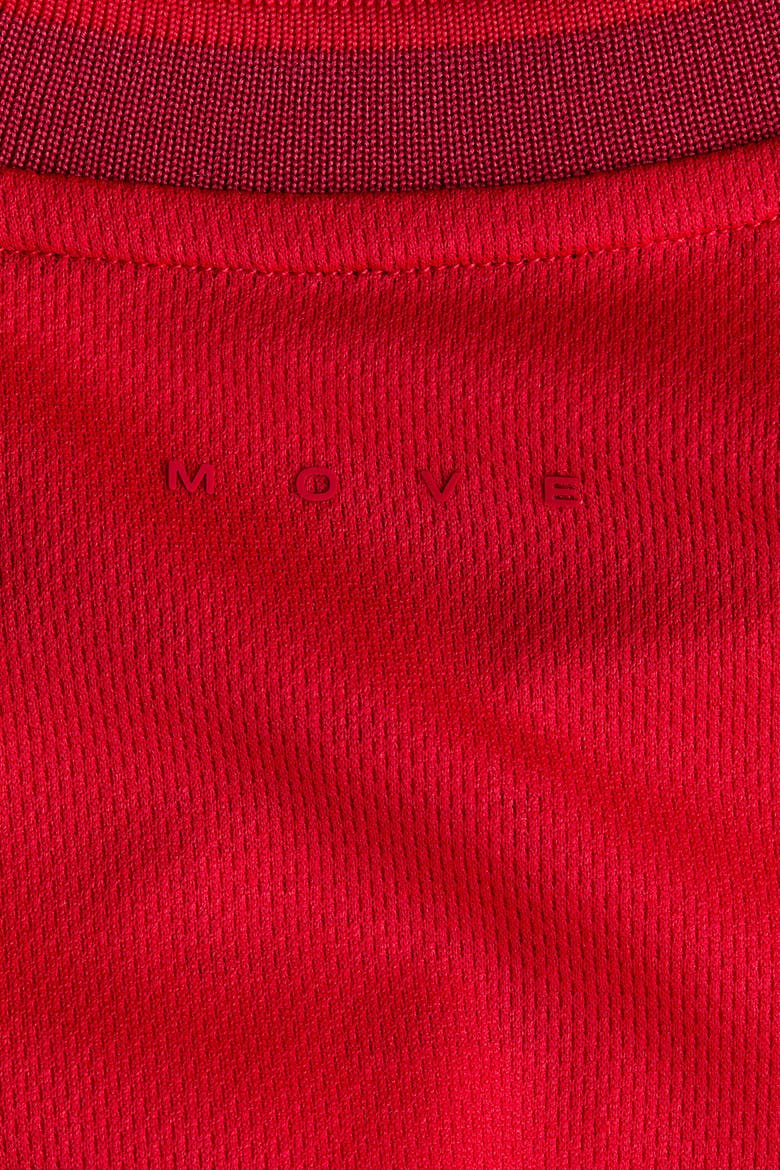 Oversized Fit Printed Football Shirt With Drymove, Alternate, color, Red/Canada