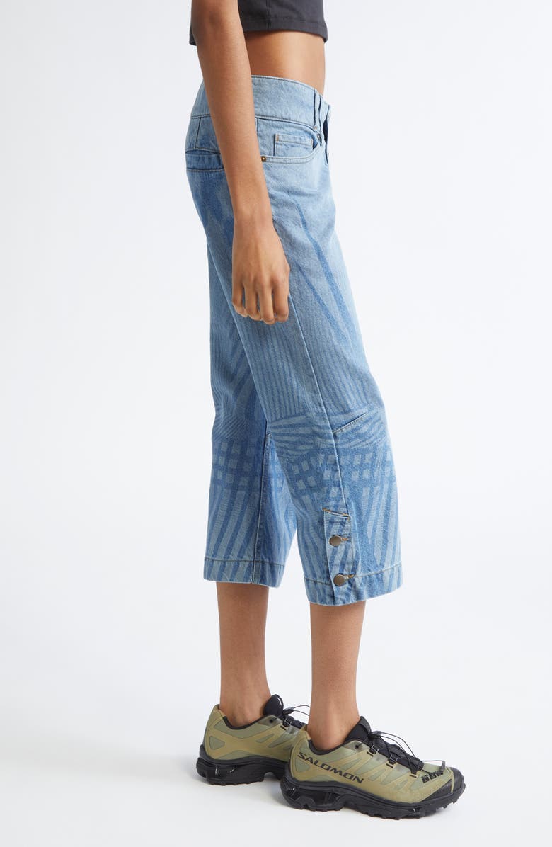 Paolina Russo Capri Jeans, Alternate, color, Blue