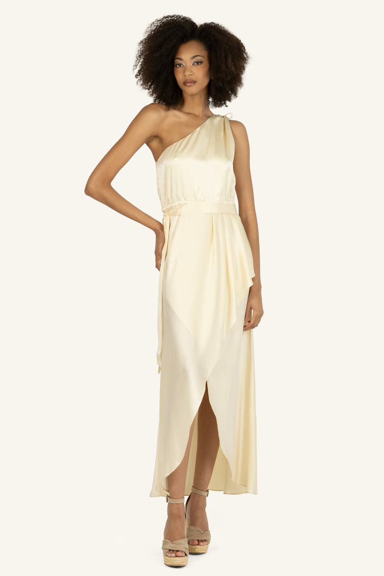 Amina Belted Dress, Main, color, Vintage Crème