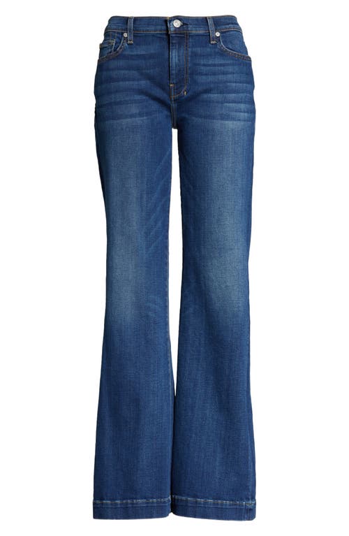 7 For All Mankind B(air) Dojo Tailorless Flare Jeans In Blue