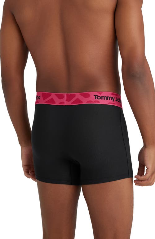 Tommy John Second Skin Boxer Briefs In Black/heart