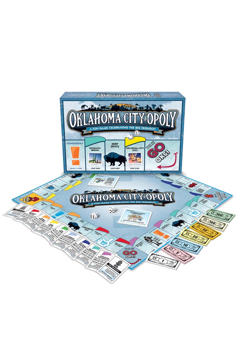 Oklahoma Cityopoly Monopoly Board Game, Alternate, color, Multicolored