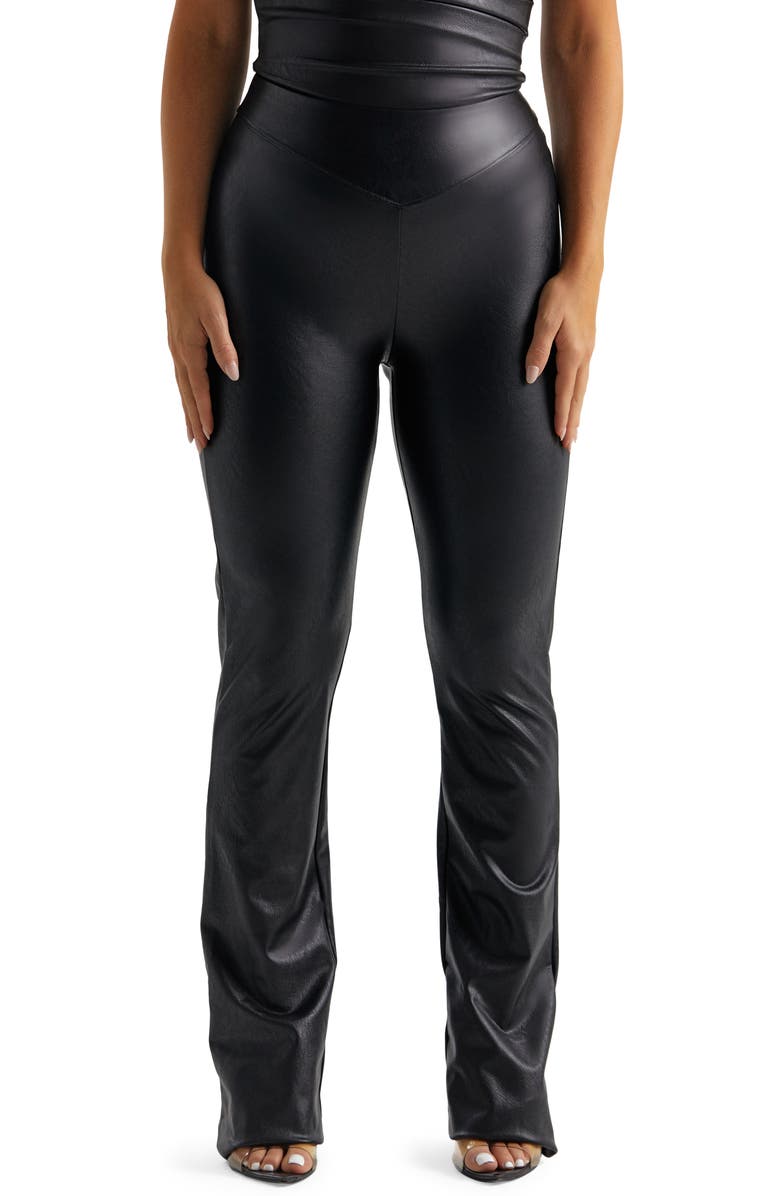 Naked Wardrobe Faux the Love of Bootcut Pants, Main, color, 