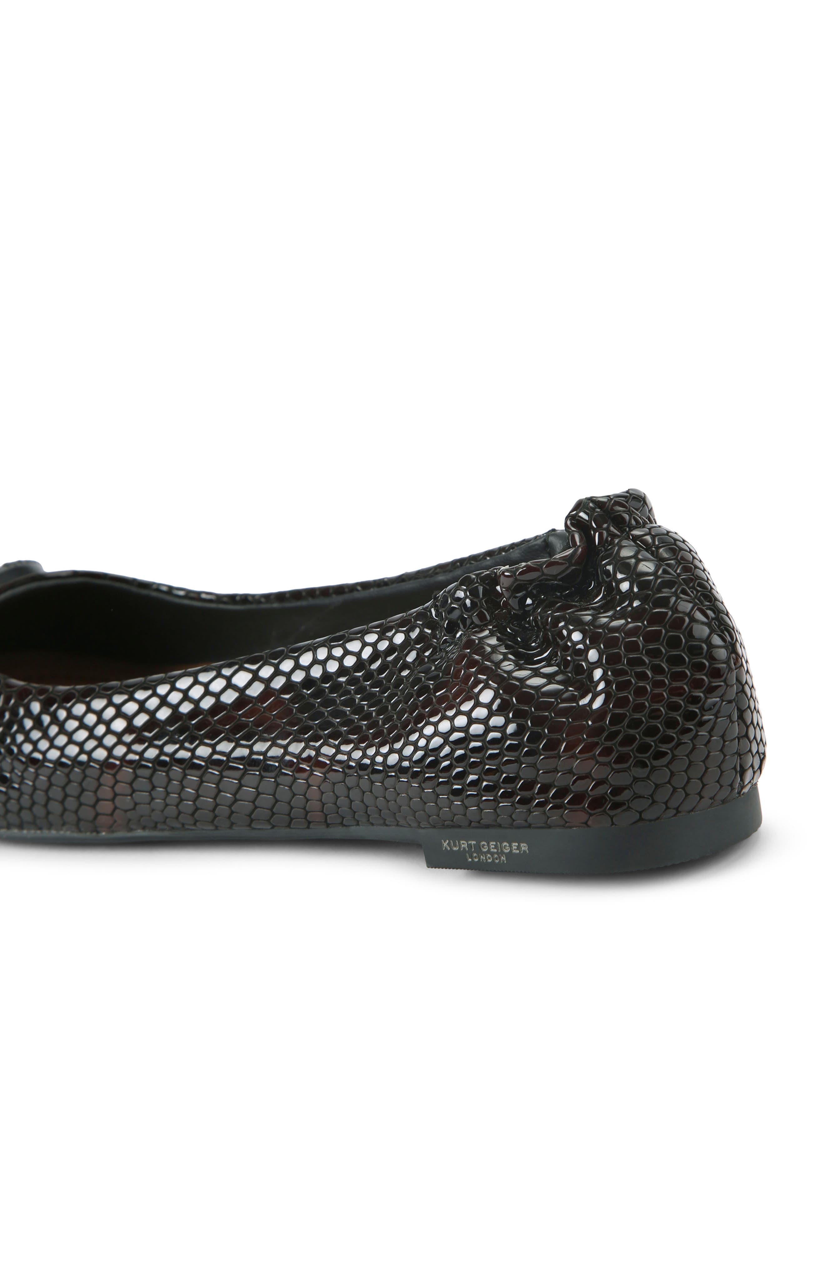 Kurt Geiger London Chelsea Ballerina Flat, Alternate, color, Charcoal