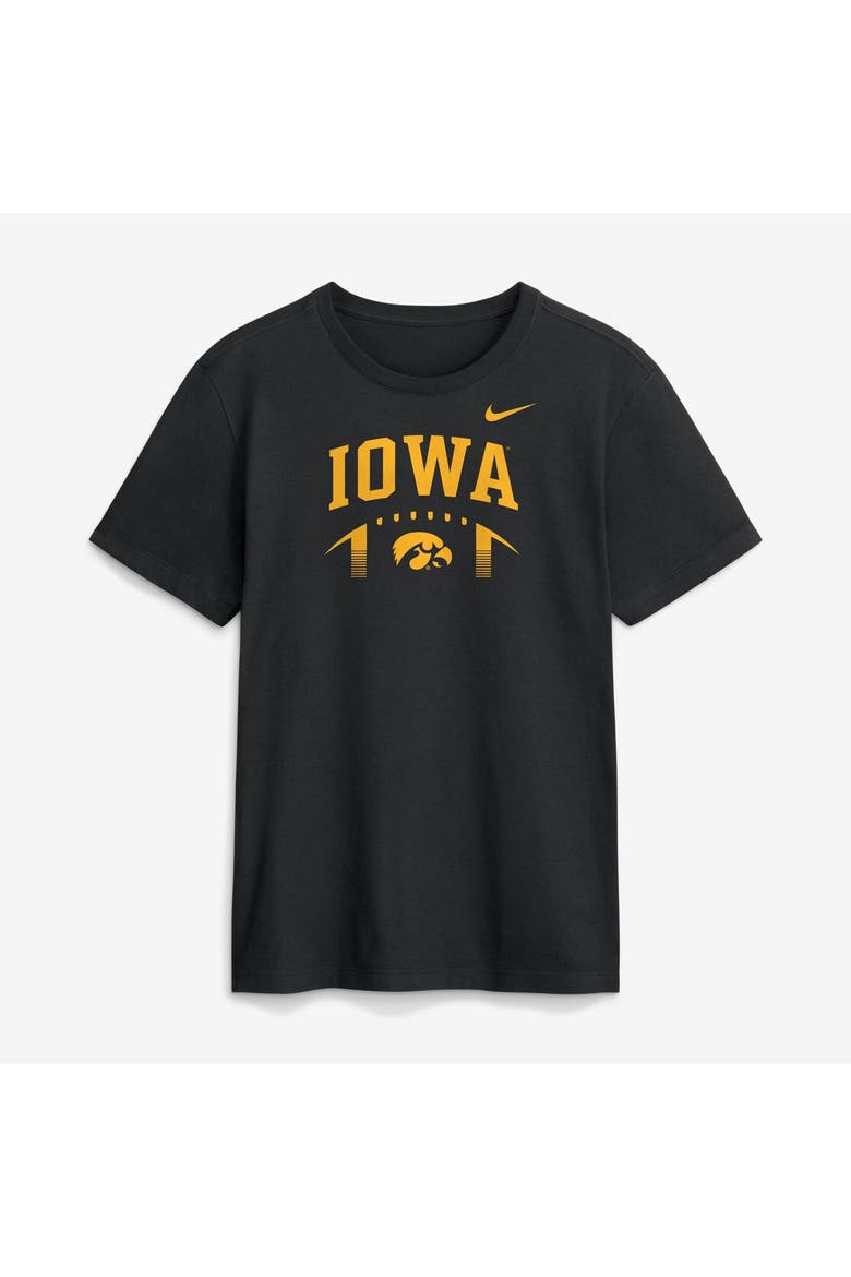 Men's Nike  Black Iowa Hawkeyes Primetime Football Icon T-Shirt, Main, color, Black