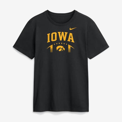 Men's Nike  Black Iowa Hawkeyes Primetime Football Icon T-Shirt
