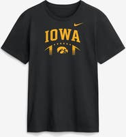 Nike Men's Nike  Black Iowa Hawkeyes Primetime Football Icon T-Shirt