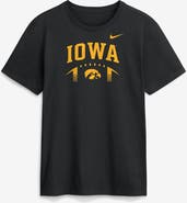 Nike Men's Nike Black Iowa Hawkeyes Primetime Football Icon T-Shirt