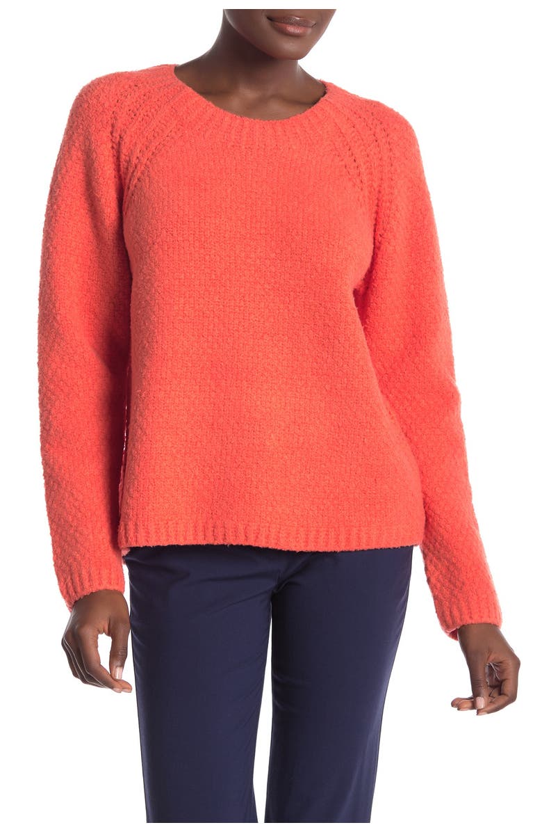 Eileen Fisher Crew Neck Organic Cotton Blend Pullover, Main, color, 